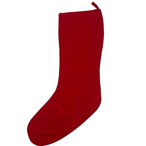 Vintage Embroidered Wool Christmas Stocking Santa Chimney Reindeer Moon - Picture 5 of 6